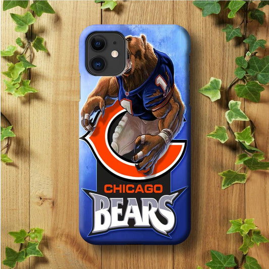NFL Chicago Bears 001 iPhone 11 Case-Plastic / Full Wrap (3D Case)-Xtracase
