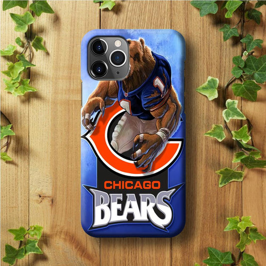 NFL Chicago Bears 001 iPhone 11 Pro Case-Plastic / Full Wrap (3D Case)-Xtracase