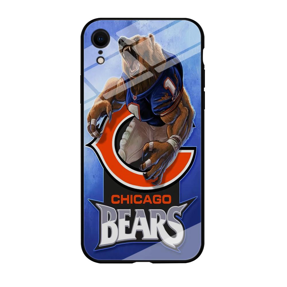 NFL Chicago Bears 001 iPhone XR Case-Tempered Glass Case-Xtracase