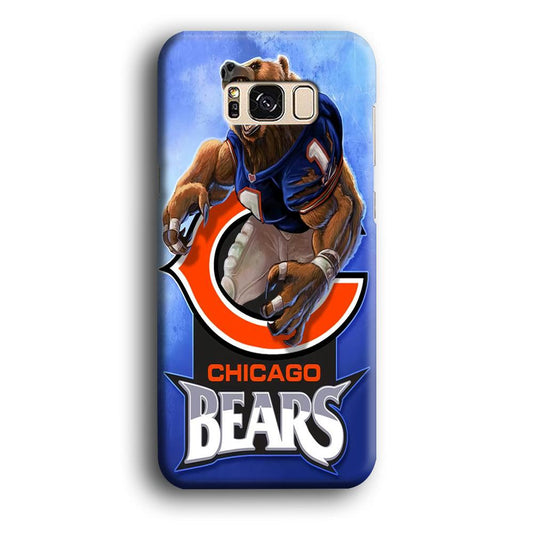 NFL Chicago Bears 001 Samsung Galaxy S8 Plus Case-Plastic / Full Wrap (3D Case)-Xtracase