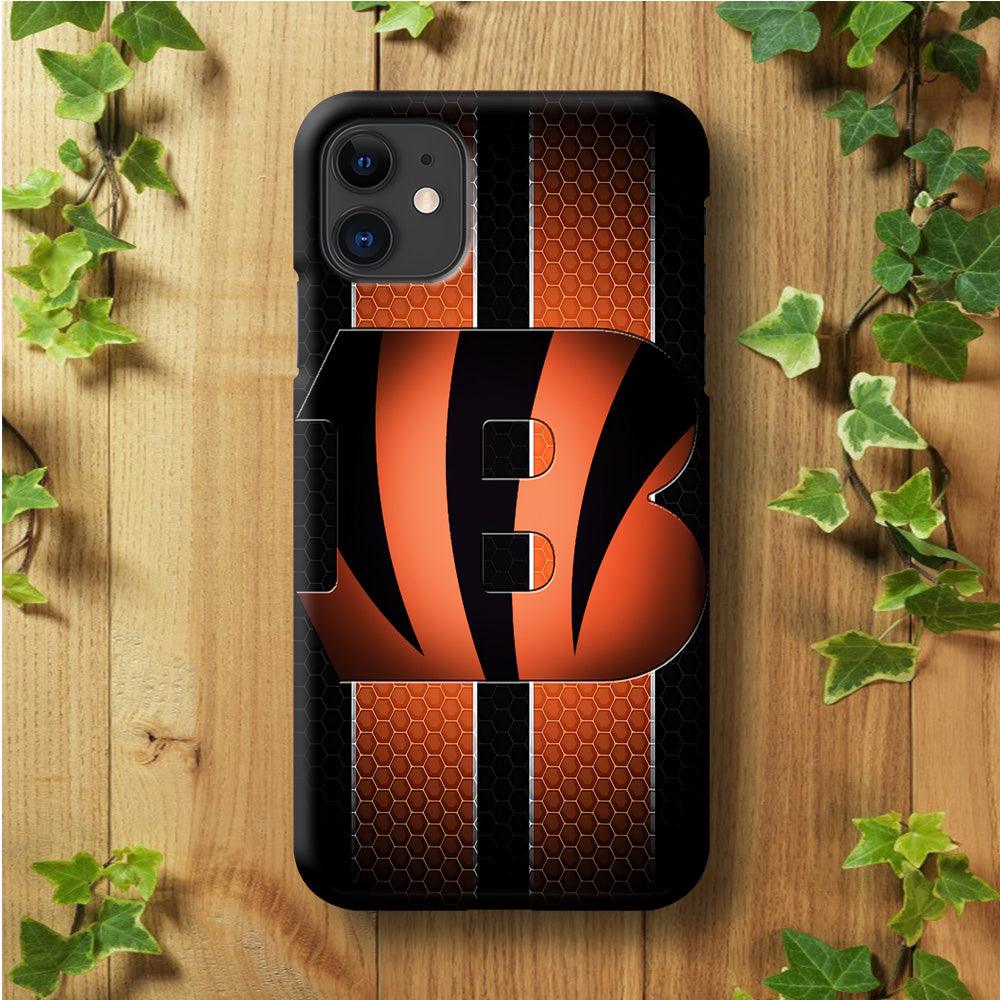 NFL Cincinnati Bengals 001 iPhone 11 Case-Plastic / Full Wrap (3D Case)-Xtracase