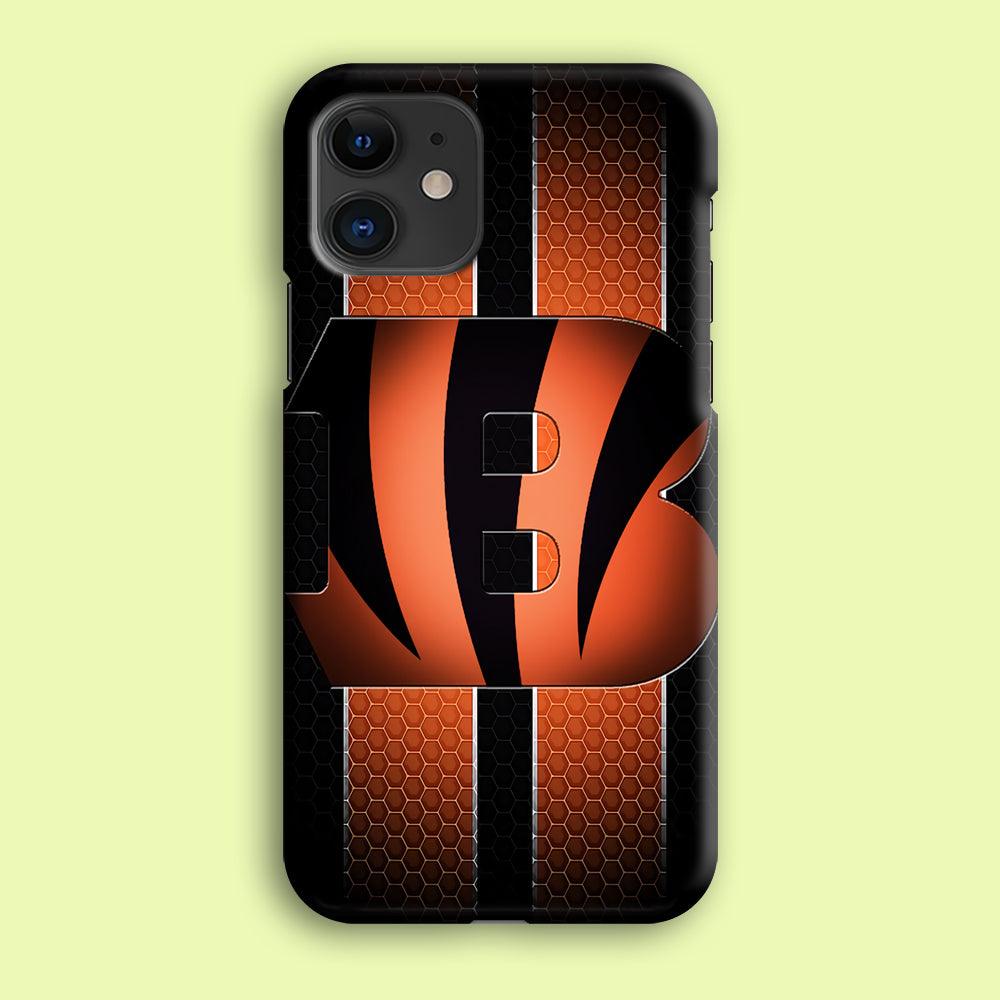 NFL Cincinnati Bengals 001 iPhone 12 Case-Plastic / Full Wrap (3D Case)-Xtracase