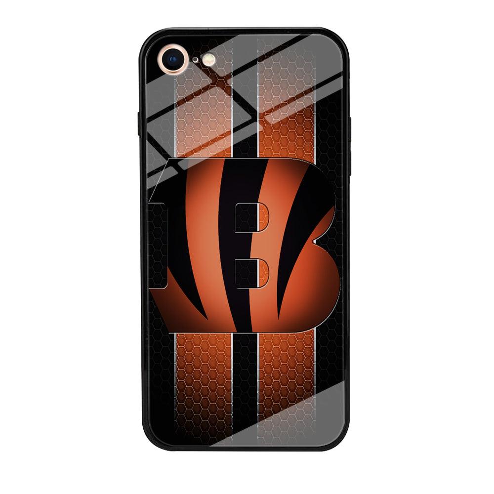 NFL Cincinnati Bengals 001 iPhone 8 Case-Tempered Glass Case-Xtracase