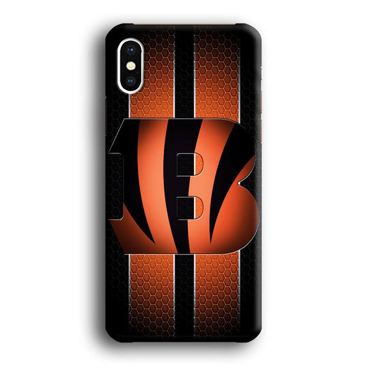 NFL Cincinnati Bengals 001 iPhone Xs Case-Plastic / Full Wrap (3D Case)-Xtracase