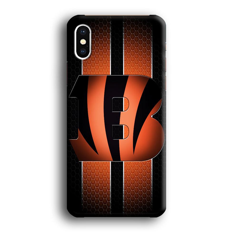 NFL Cincinnati Bengals 001 iPhone Xs Max Case-Plastic / Full Wrap (3D Case)-Xtracase
