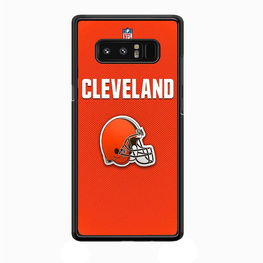 NFL Cleveland Browns 001 Samsung Galaxy Note 8 Case-Plastic / Full Wrap (3D Case)-Xtracase