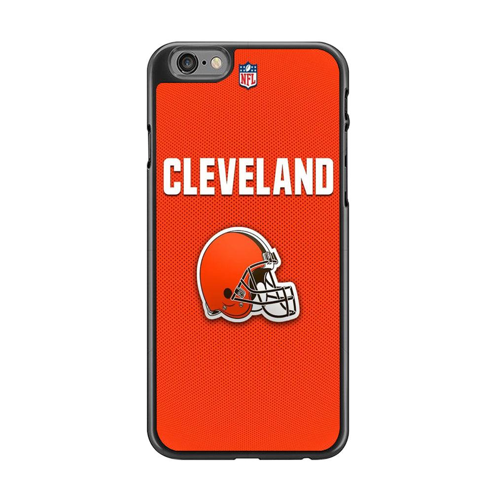 NFL Cleveland Browns 001 iPhone 6 Plus | 6s Plus Case-Rubber / Black (2D Case)-Xtracase