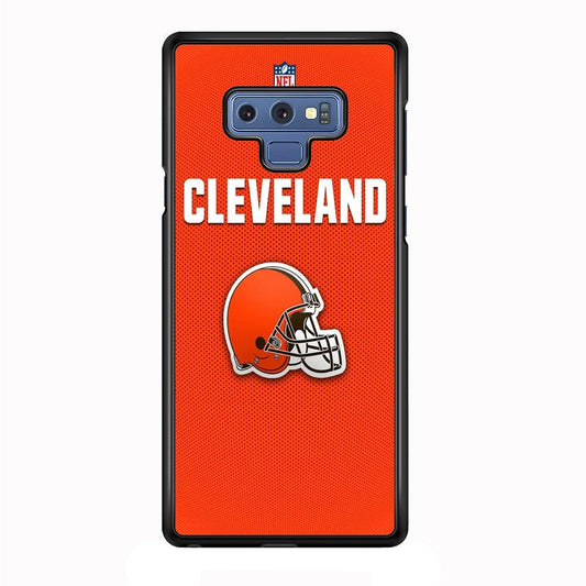 NFL Cleveland Browns 001 Samsung Galaxy Note 9 Case-Plastic / Full Wrap (3D Case)-Xtracase