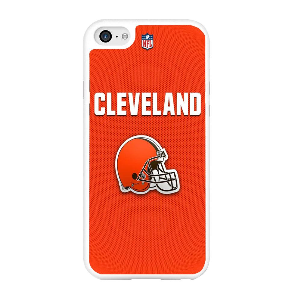 NFL Cleveland Browns 001 iPhone 6 Plus | 6s Plus Case-Rubber / White (2D Case)-Xtracase