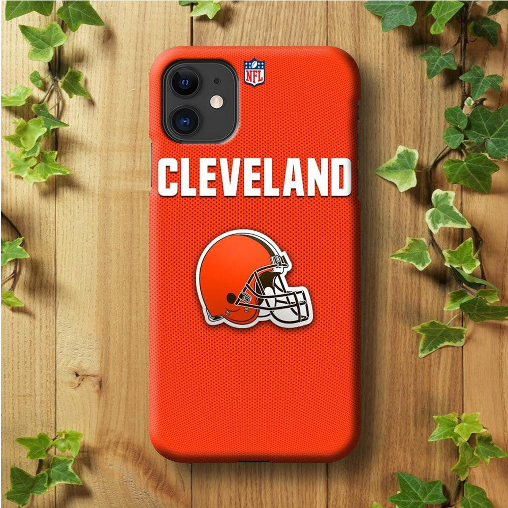 NFL Cleveland Browns 001 iPhone 11 Case-Plastic / Full Wrap (3D Case)-Xtracase