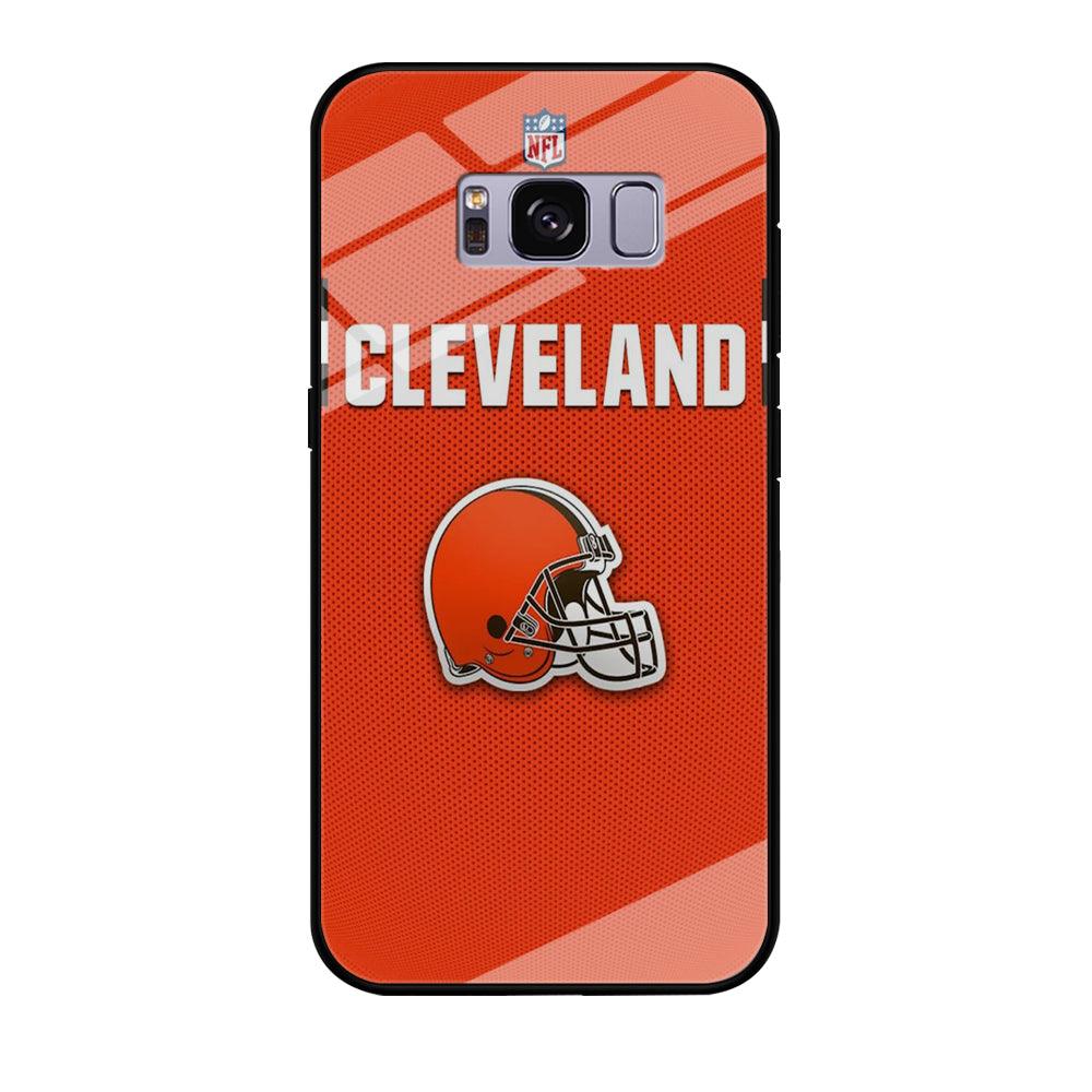 NFL Cleveland Browns 001 Samsung Galaxy S8 Plus Case-Tempered Glass Case-Xtracase