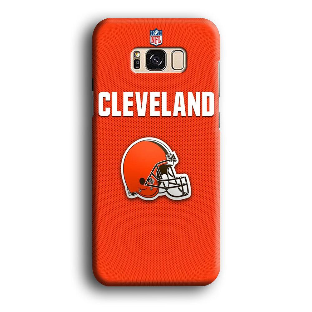 NFL Cleveland Browns 001 Samsung Galaxy S8 Case-Plastic / Full Wrap (3D Case)-Xtracase