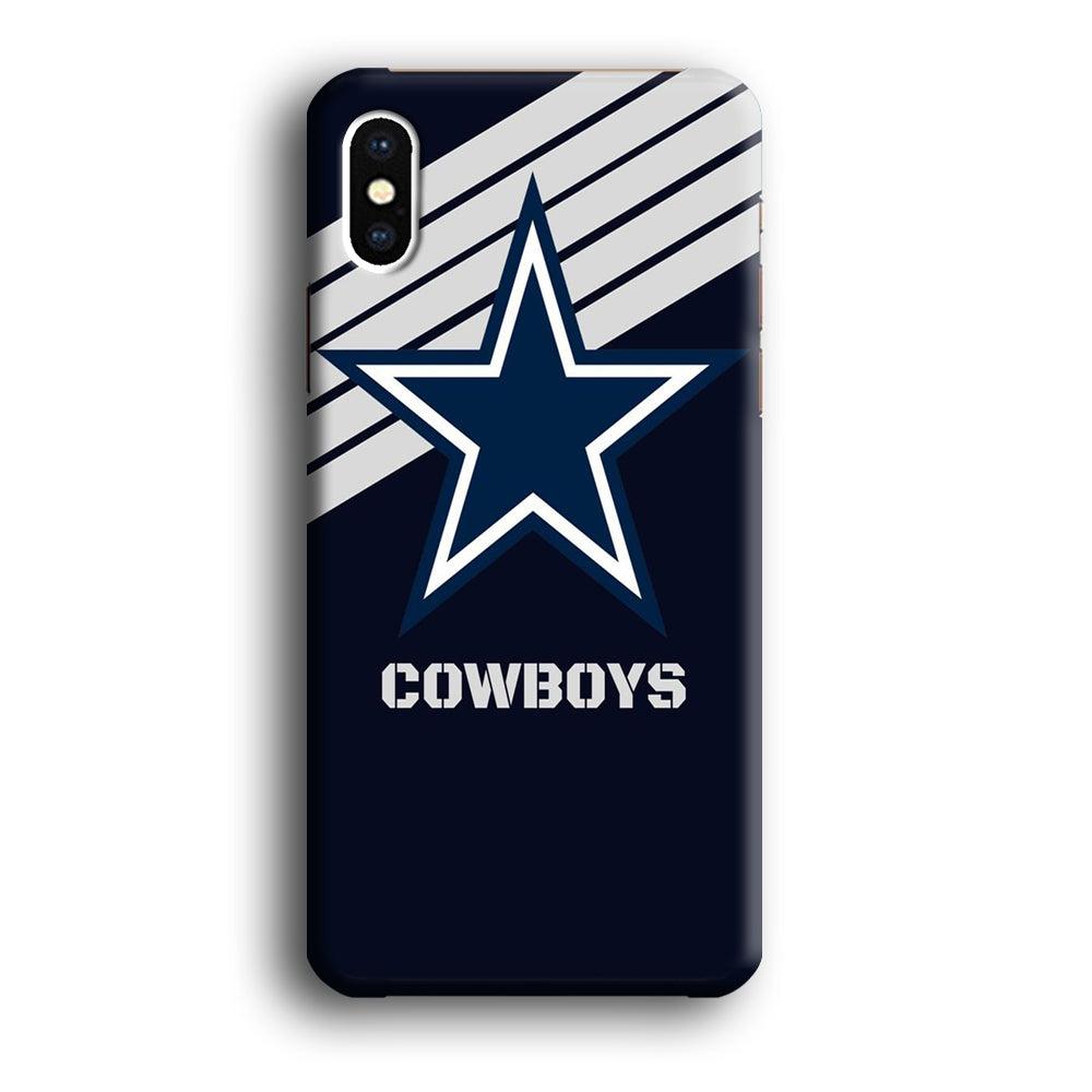 NFL Dallas Cowboys 001 iPhone Xs Case-Plastic / Full Wrap (3D Case)-Xtracase