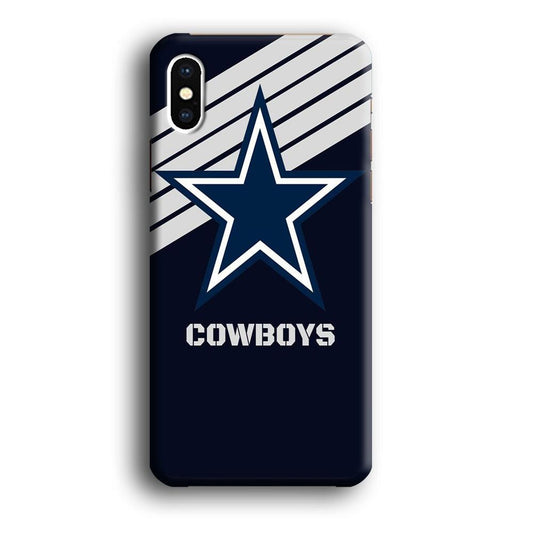 NFL Dallas Cowboys 001 iPhone Xs Case-Plastic / Full Wrap (3D Case)-Xtracase