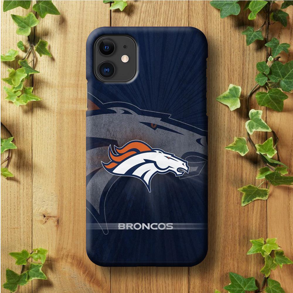 NFL Denver Broncos 001 iPhone 11 Case-Plastic / Full Wrap (3D Case)-Xtracase