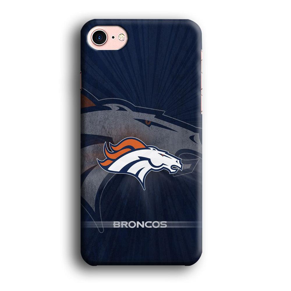 NFL Denver Broncos 001 iPhone SE 2020 Case-Plastic / Full Wrap (3D Case)-Xtracase