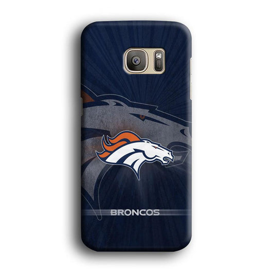 NFL Denver Broncos 001 Samsung Galaxy S7 Edge Case-Plastic / Full Wrap (3D Case)-Xtracase