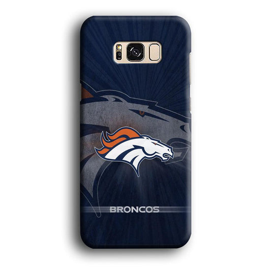 NFL Denver Broncos 001 Samsung Galaxy S8 Case-Plastic / Full Wrap (3D Case)-Xtracase