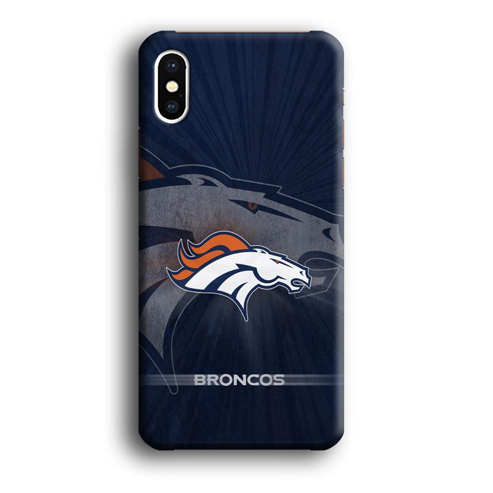 NFL Denver Broncos 001 iPhone X Case-Plastic / Full Wrap (3D Case)-Xtracase