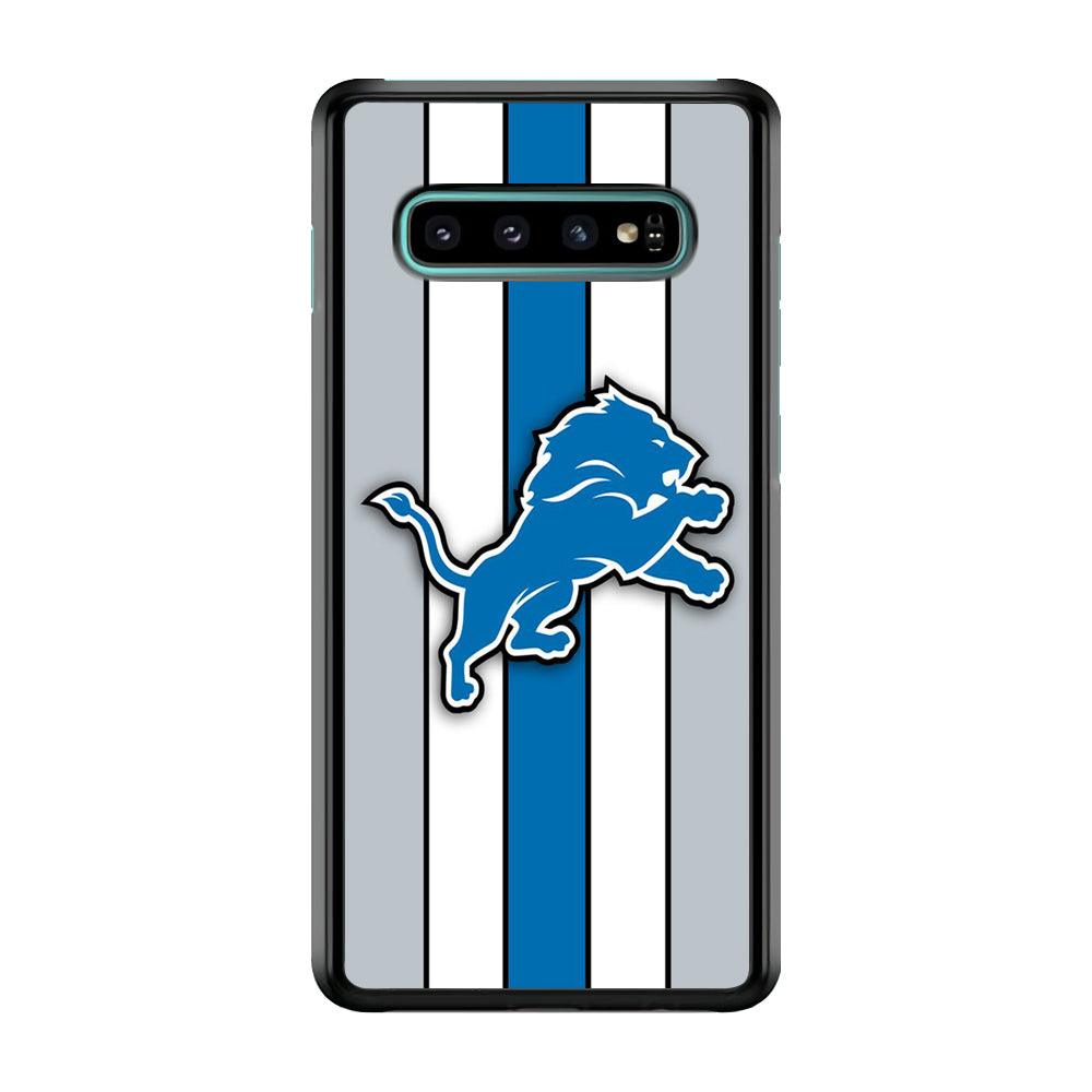 NFL Detroit Lions 001 Samsung Galaxy S10 Case-Plastic / Full Wrap (3D Case)-Xtracase