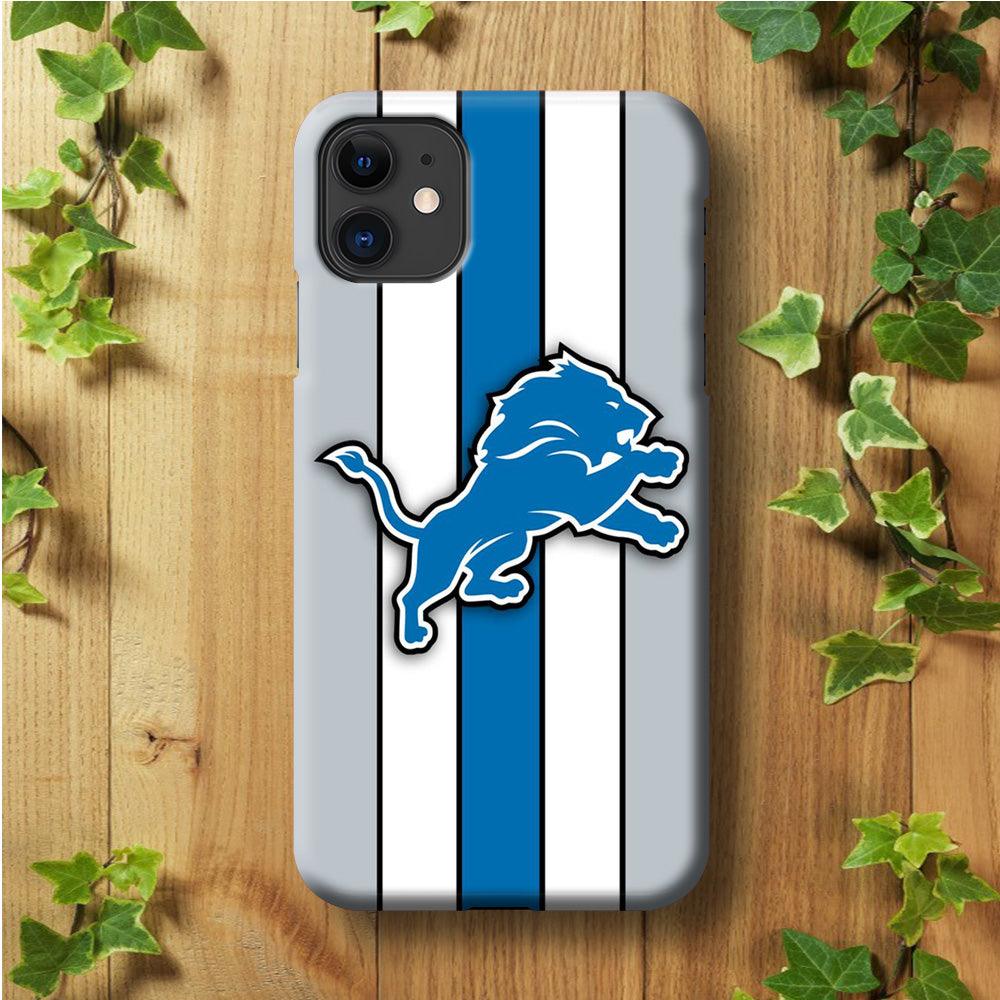 NFL Detroit Lions 001 iPhone 11 Case-Plastic / Full Wrap (3D Case)-Xtracase