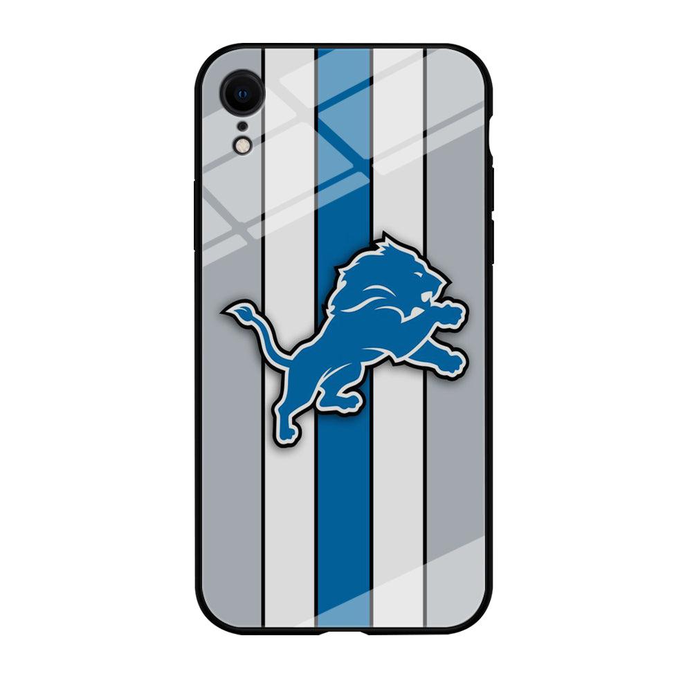 NFL Detroit Lions 001 iPhone XR Case-Tempered Glass Case-Xtracase