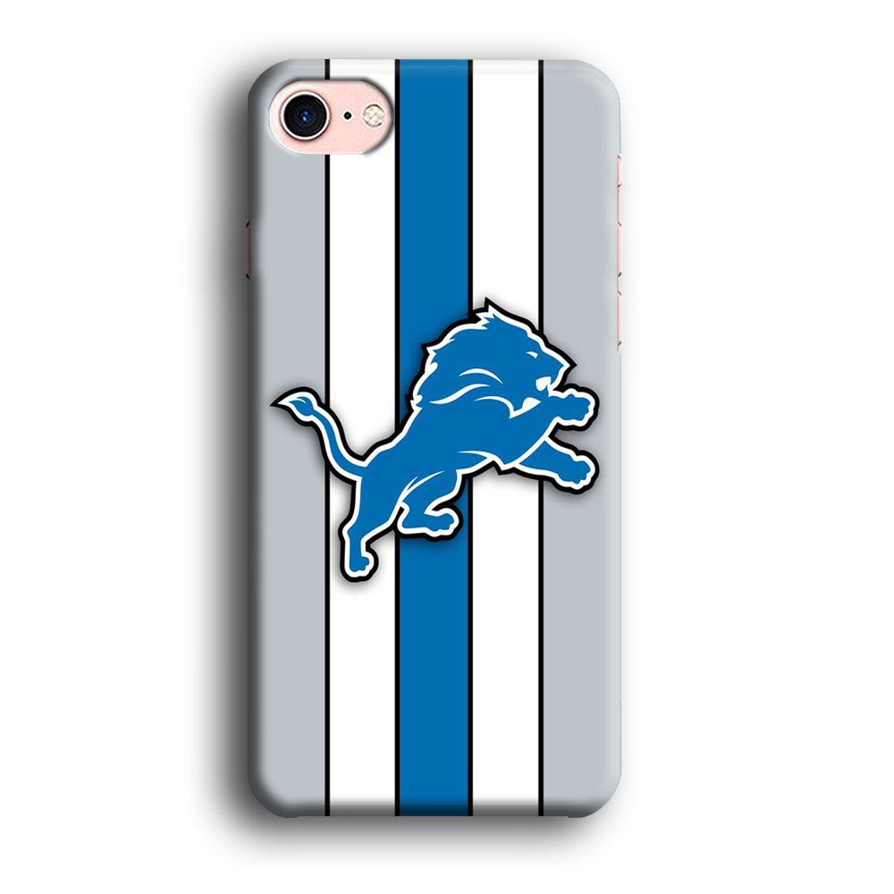 NFL Detroit Lions 001 iPhone 7 Case-Tempered Glass Case-Xtracase
