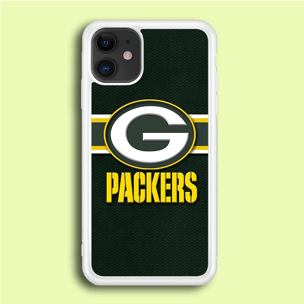 NFL Green Bay Packers 001 iPhone 12 Mini Case-Rubber / White (2D Case)-Xtracase