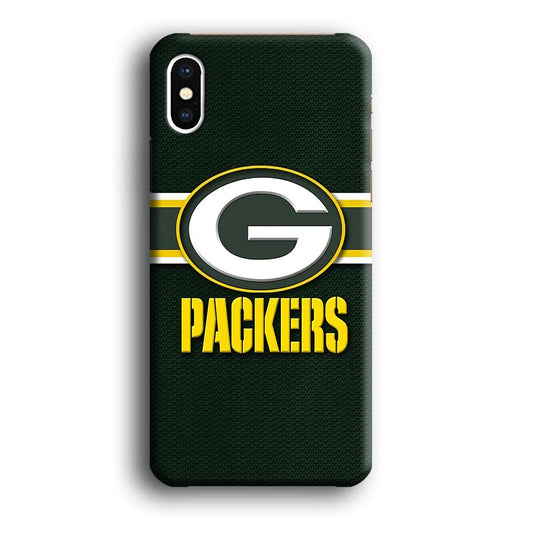 NFL Green Bay Packers 001 iPhone X Case-Plastic / Full Wrap (3D Case)-Xtracase