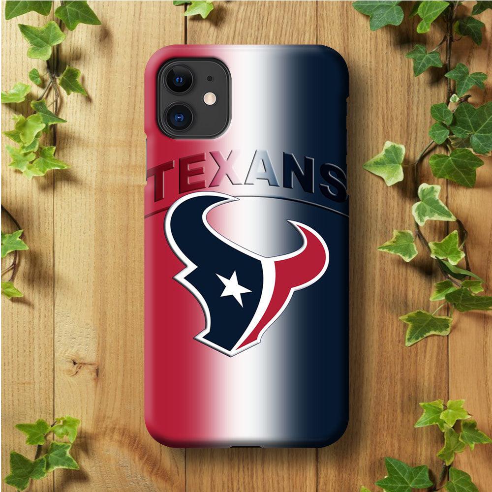 NFL Houston Texans 001 iPhone 11 Case-Plastic / Full Wrap (3D Case)-Xtracase