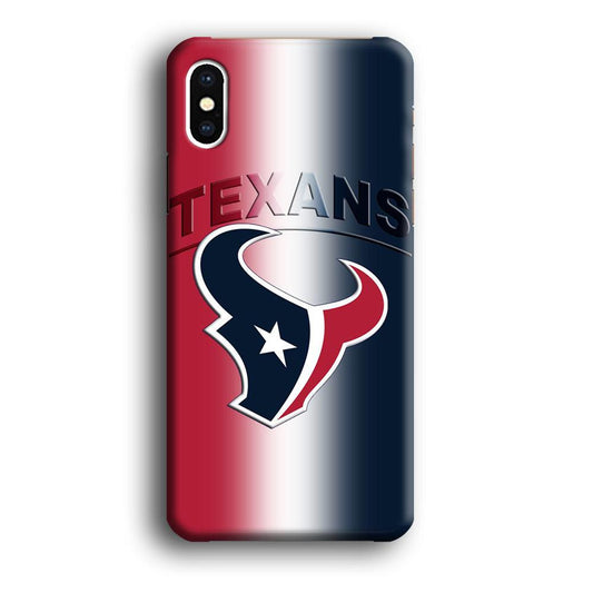 NFL Houston Texans 001 iPhone Xs Case-Plastic / Full Wrap (3D Case)-Xtracase