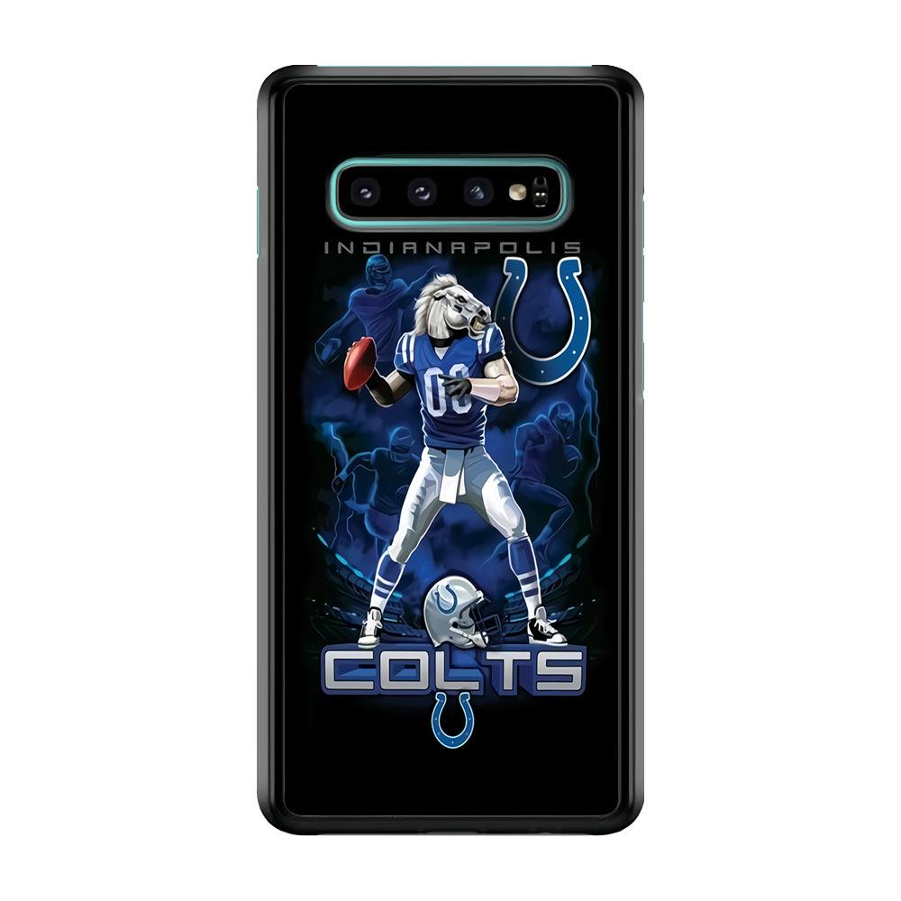 NFL Indianapolis Colts 001 Samsung Galaxy S10 Plus Case-Plastic / Full Wrap (3D Case)-Xtracase