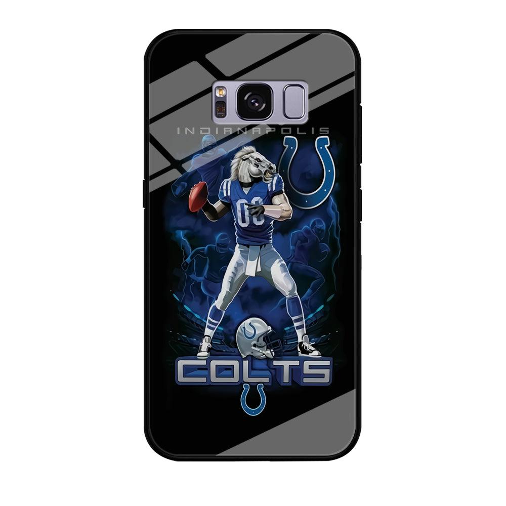 NFL Indianapolis Colts 001 Samsung Galaxy S8 Case-Tempered Glass Case-Xtracase