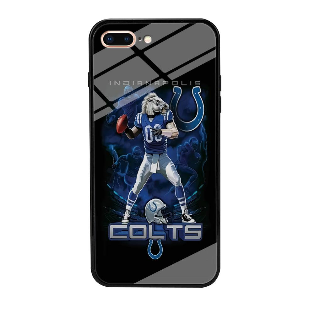 NFL Indianapolis Colts 001 iPhone 7 Plus Case-Tempered Glass Case-Xtracase