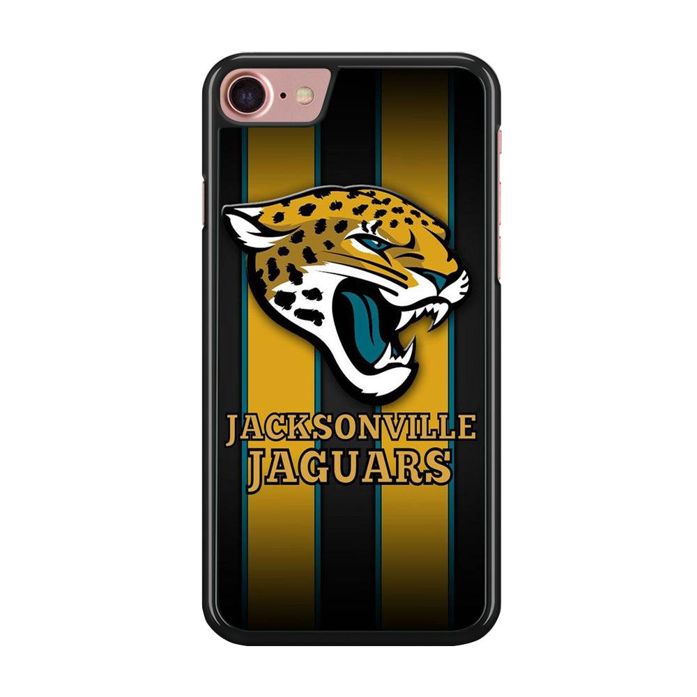 NFL Jacksonville Jaguars 001 iPhone SE 2020 Case-Rubber / Black (2D Case)-Xtracase