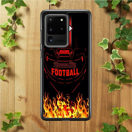 NFL Kansas City Chiefs 001 Samsung Galaxy S20 Ultra Case-Plastic / Full Wrap (3D Case)-Xtracase