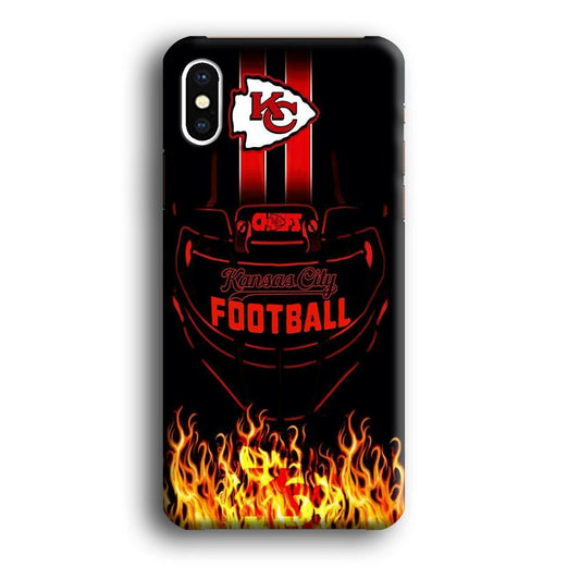 NFL Kansas City Chiefs 001 iPhone Xs Case-Plastic / Full Wrap (3D Case)-Xtracase
