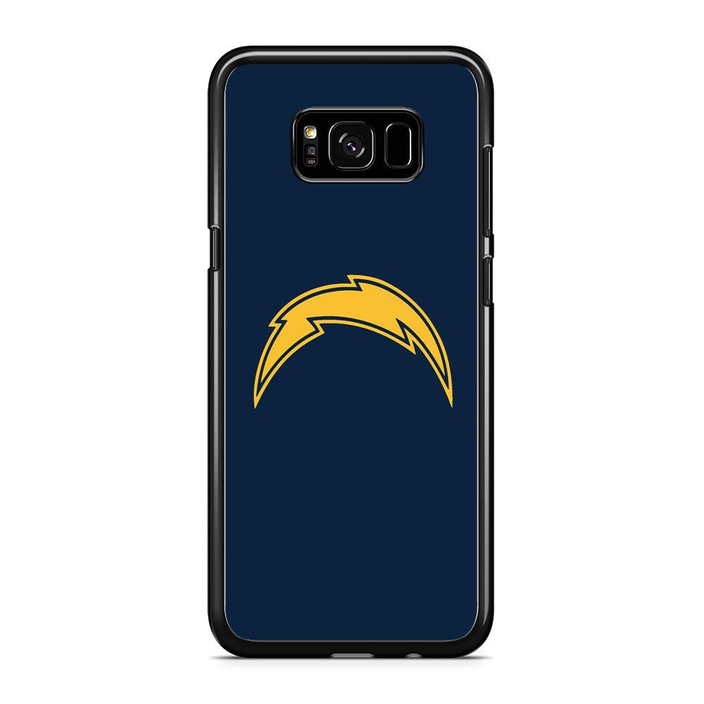 NFL Los Angeles Chargers 001 Samsung Galaxy S8 Plus Case-Rubber / Black (2D Case)-Xtracase