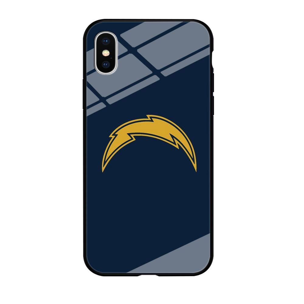 NFL Los Angeles Chargers 001 iPhone Xs Max Case-Tempered Glass Case-Xtracase