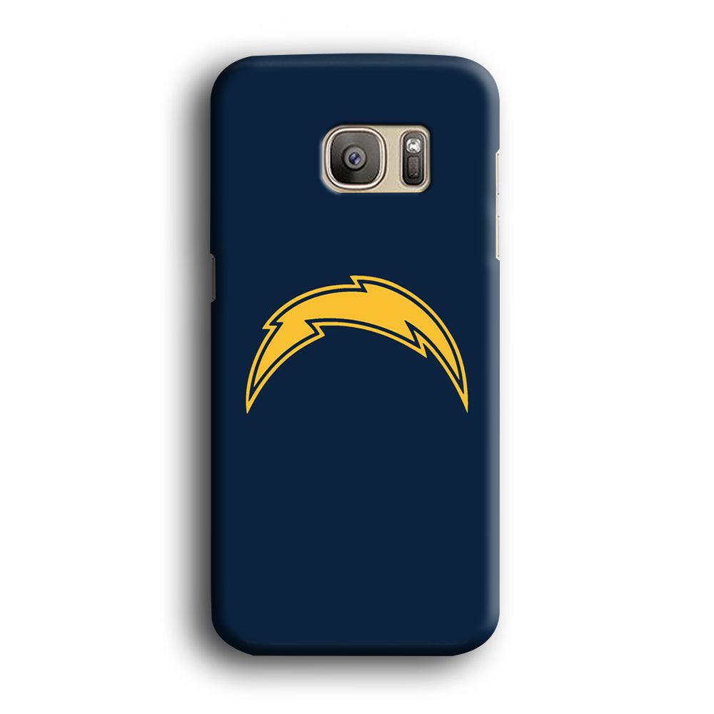 NFL Los Angeles Chargers 001 Samsung Galaxy S7 Edge Case-Plastic / Full Wrap (3D Case)-Xtracase