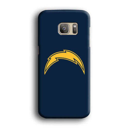 NFL Los Angeles Chargers 001 Samsung Galaxy S7 Edge Case-Plastic / Full Wrap (3D Case)-Xtracase