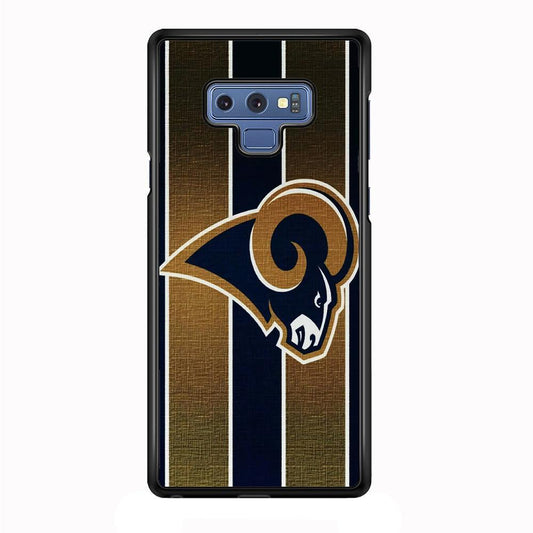 NFL Los Angeles Rams 001 Samsung Galaxy Note 9 Case-Plastic / Full Wrap (3D Case)-Xtracase