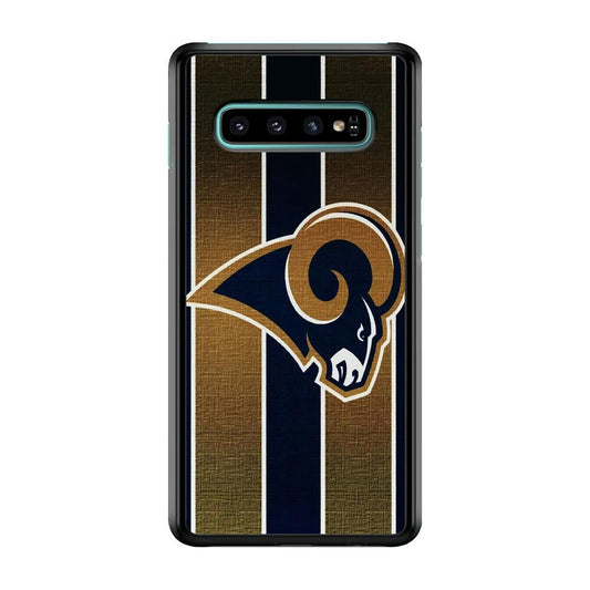 NFL Los Angeles Rams 001 Samsung Galaxy S10 Case-Plastic / Full Wrap (3D Case)-Xtracase