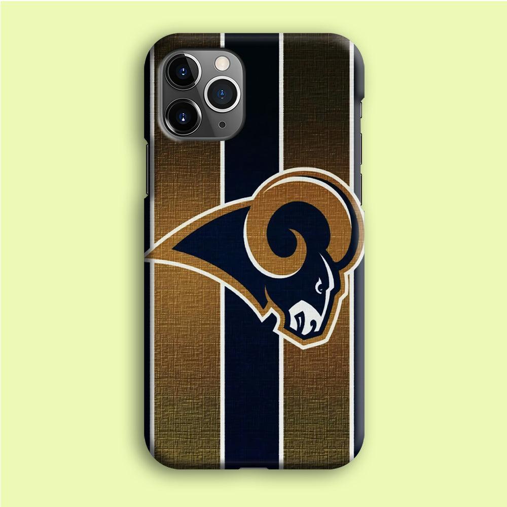 NFL Los Angeles Rams 001 iPhone 12 Pro Case-Plastic / Full Wrap (3D Case)-Xtracase