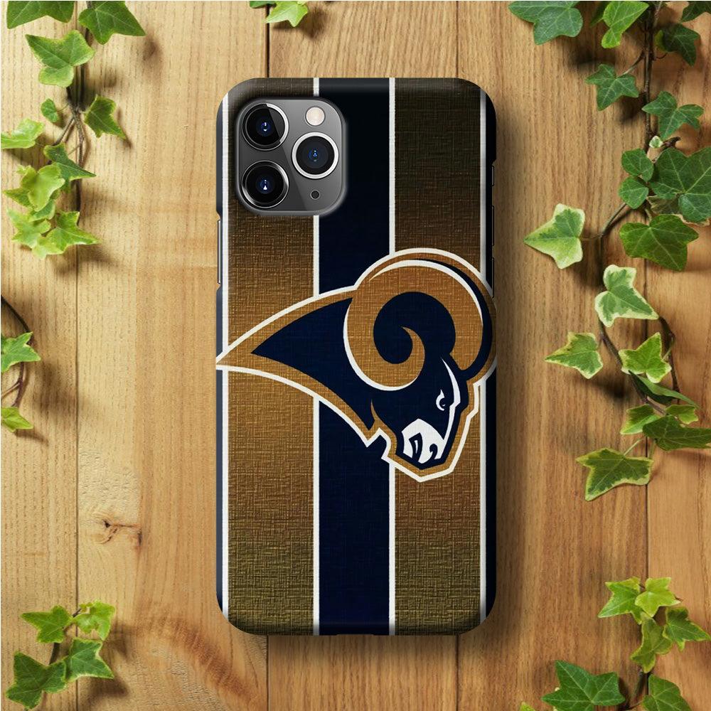 NFL Los Angeles Rams 001 iPhone 11 Pro Case-Plastic / Full Wrap (3D Case)-Xtracase