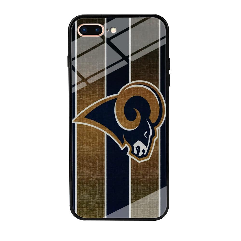 NFL Los Angeles Rams 001 iPhone 8 Plus Case-Tempered Glass Case-Xtracase