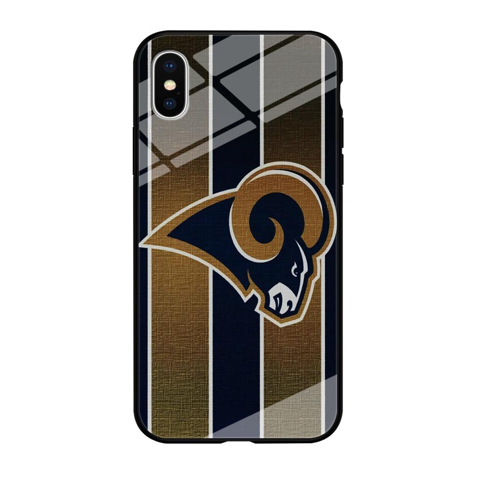 NFL Los Angeles Rams 001 iPhone Xs Max Case-Tempered Glass Case-Xtracase