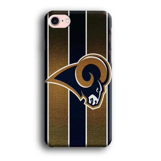 NFL Los Angeles Rams 001 iPhone 8 Case-Plastic / Full Wrap (3D Case)-Xtracase