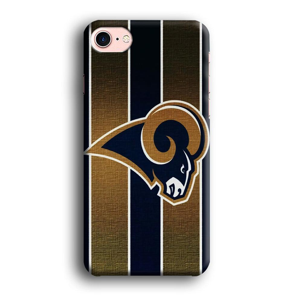 NFL Los Angeles Rams 001 iPhone 7 Case-Plastic / Full Wrap (3D Case)-Xtracase