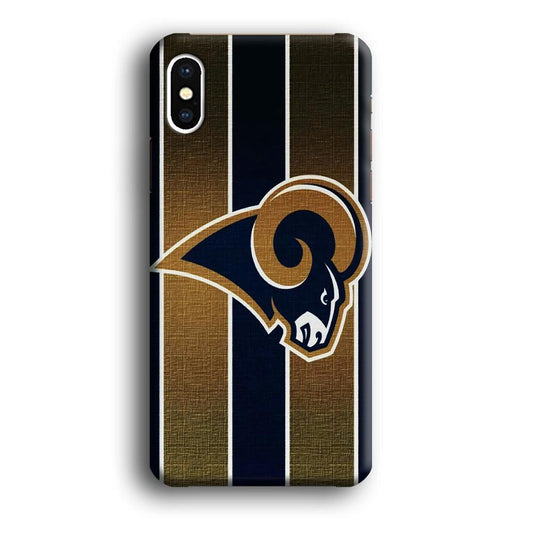 NFL Los Angeles Rams 001 iPhone X Case-Plastic / Full Wrap (3D Case)-Xtracase